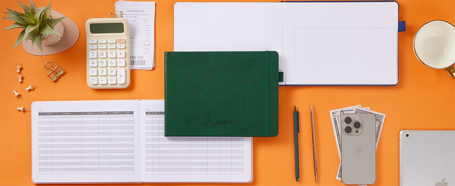 094d7c8f ad32 40ae 8343 cf2562650ac7. CR0,0,1464,600 PT0 SX1464 V1 JUBTIC Accounting Ledger Book Horizontal - Expense Tracker Notebook & Columnar Journal, Financial Ledger Books for Small Business & Personal Bookkeeping(7”x10”,Navy Blue) Edu Expertise Hub Accounting