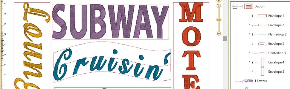 machine embroidery, text, lettering, names, embrilliance, subway, fonts, layout, tools  