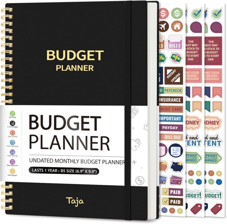 1762058473 71sVU2WDpBL. AC SL1500 Budget Planner - Monthly Budget Book with Expense Tracker Notebook, Undated Bill Organizer & Finance Planner to Take Control of Your Money, 2025-2026 Account Book to Manage Your Finances-Black Edu Expertise Hub Finance