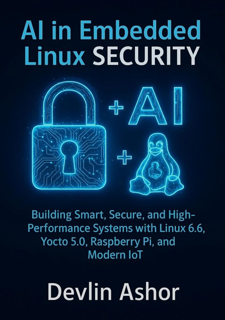 1762130841 71coMBwHdJL. SL1500 AI in Embedded Linux Security: Building Smart, Secure, and High-Performance Systems with Linux 6.6, Yocto 5.0, Raspberry Pi, and Modern IoT (REAL-TIME OS for Developers) Edu Expertise Hub AI