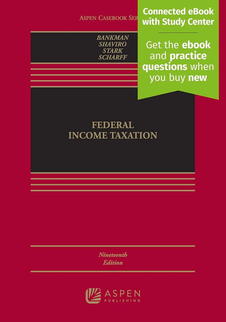 1763140636 71 hBPblxTL. SL1500 Federal Income Taxation: [Connected eBook with Study Center] (Aspen Casebook) Edu Expertise Hub Taxation