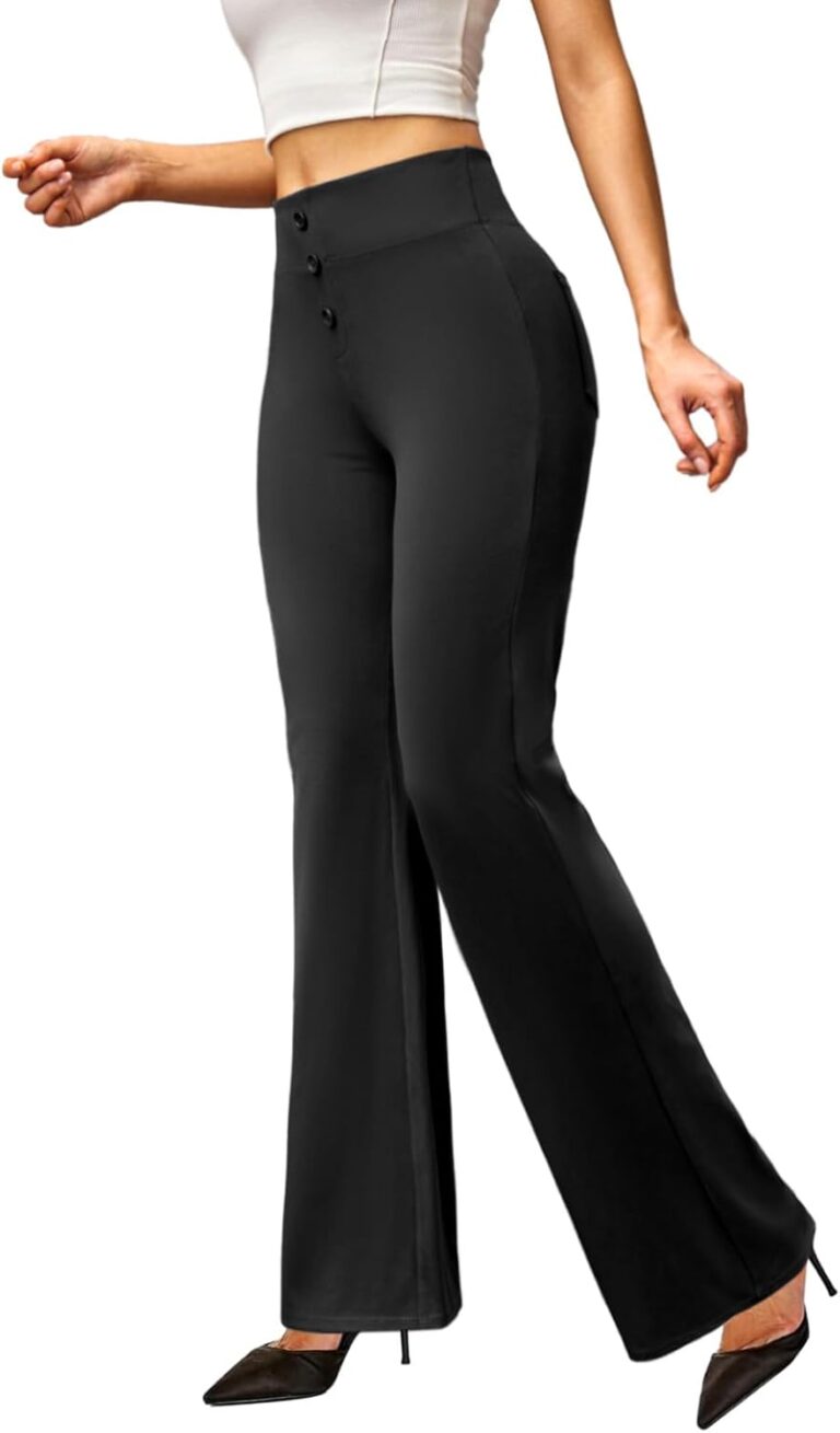 1763176688 51ylUCjh59L. AC SL1500 keriffe Womens Bootcut Dress Pants High Waist Stretchy Business Work Casual Trousers with Back Pockets Office Slacks Edu Expertise Hub Women & Business