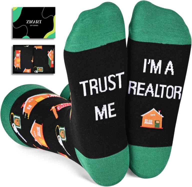 1763681717 71n tahDykL. AC SL1500 Zmart Funny Gifts for Fireman Pilot - Real Estate Agent Lawyer Librarian Chef Socks Edu Expertise Hub Real Estate