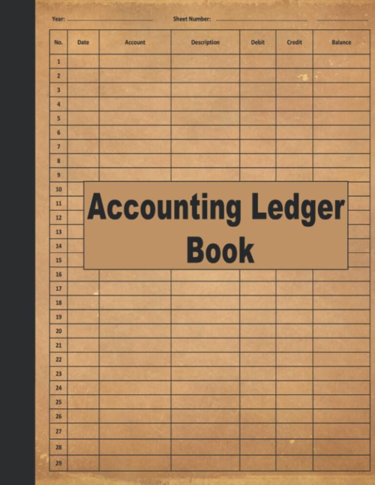1763898069 61IDg0ZE95L. SL1294 Accounting Ledger Book: Account Ledger Book, Bookkeeping Record Book, Small Business Income Expense, Accounting Journal Entry Book, Ledger Notebook Business Home Office School, 8.5 x 11 Edu Expertise Hub Accounting