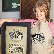 photo of a worker at the button deli