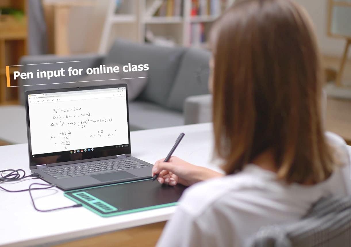 51IINlZUTgL. AC SL1221 XENX P3 MacOS and Android Supported Graphic Drawing Tablet P3-1060 10x6 inch with 10 Shortcut Keys, 8192 Pressure Levels Battery-Free Pen for Digital Art, Design, E-learning/Online Classes, OSU Gaming Edu Expertise Hub Tablets & E-Readers