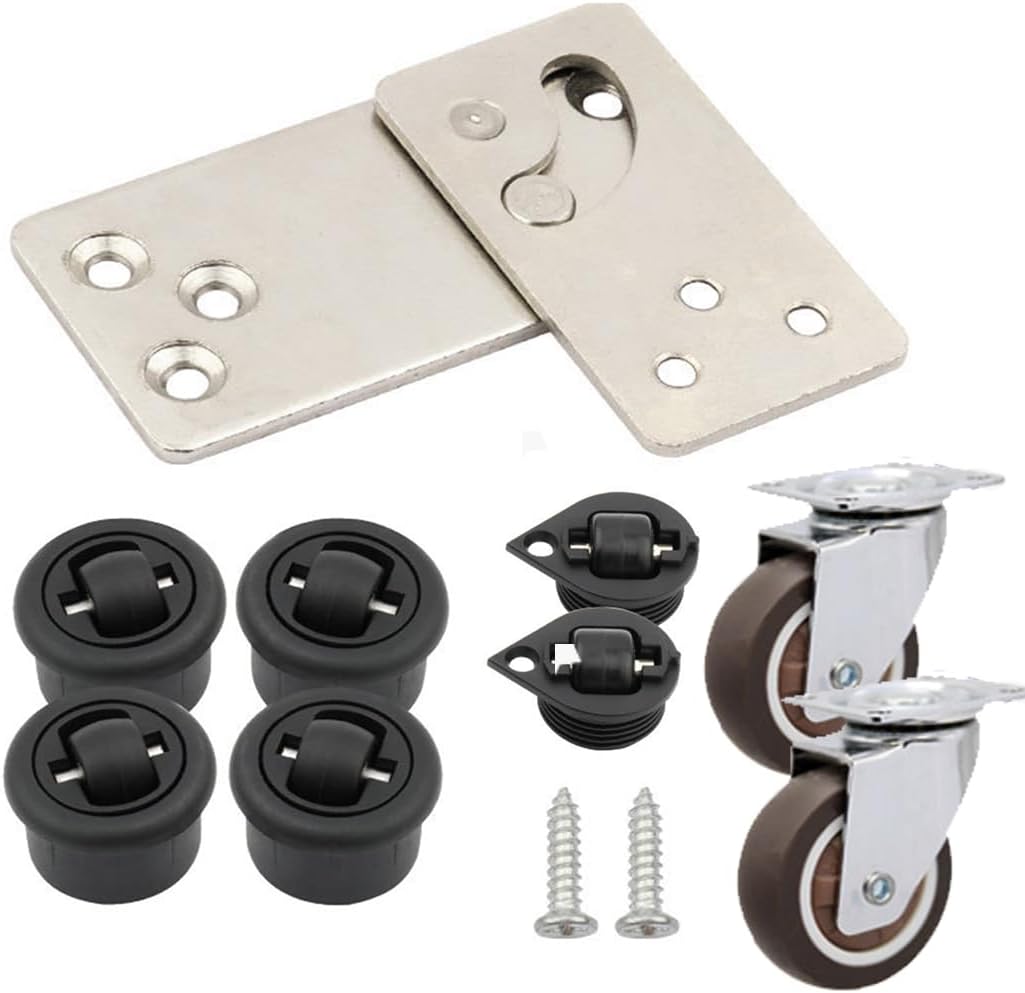 51ymohZ5XCL. AC SL1100 HOWHY 90° Rotating Table Hinges, Hardware for DIY Assembly of L-Shaped Cabinets and Tables ，Table Extension, Multifunctional Folding Table Connect Hinges (Opens Left), blakc Edu Expertise Hub Hardware & DIY