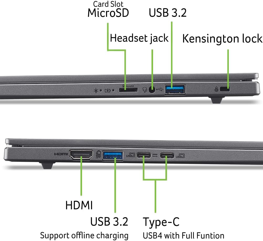 61FA54rZRoL. AC SL1000 acer Aspire 16 AI Copilot+ PC | 16" WUXGA 120Hz 100% sRGB Display | Snapdragon X | NPU: 45 Tops - GPU: Up to 1.7 TFLOPs | 16GB LPDDR5X | 512GB PCIe Gen 4 SSD | Wi-Fi 7 | A16-11M-X0LW Edu Expertise Hub Web Development & Design laptops desktops