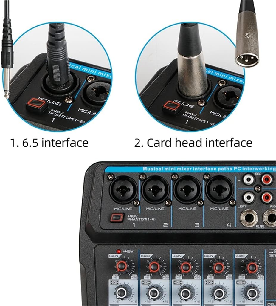61J06ZAv 0L. AC SL1024 Portable Mini Mixer Audio Dj Console with Sound Card,Usb,48v Phantom Power for Pc Recording Singing Webcast Party Edu Expertise Hub Podcasts & Webcasts