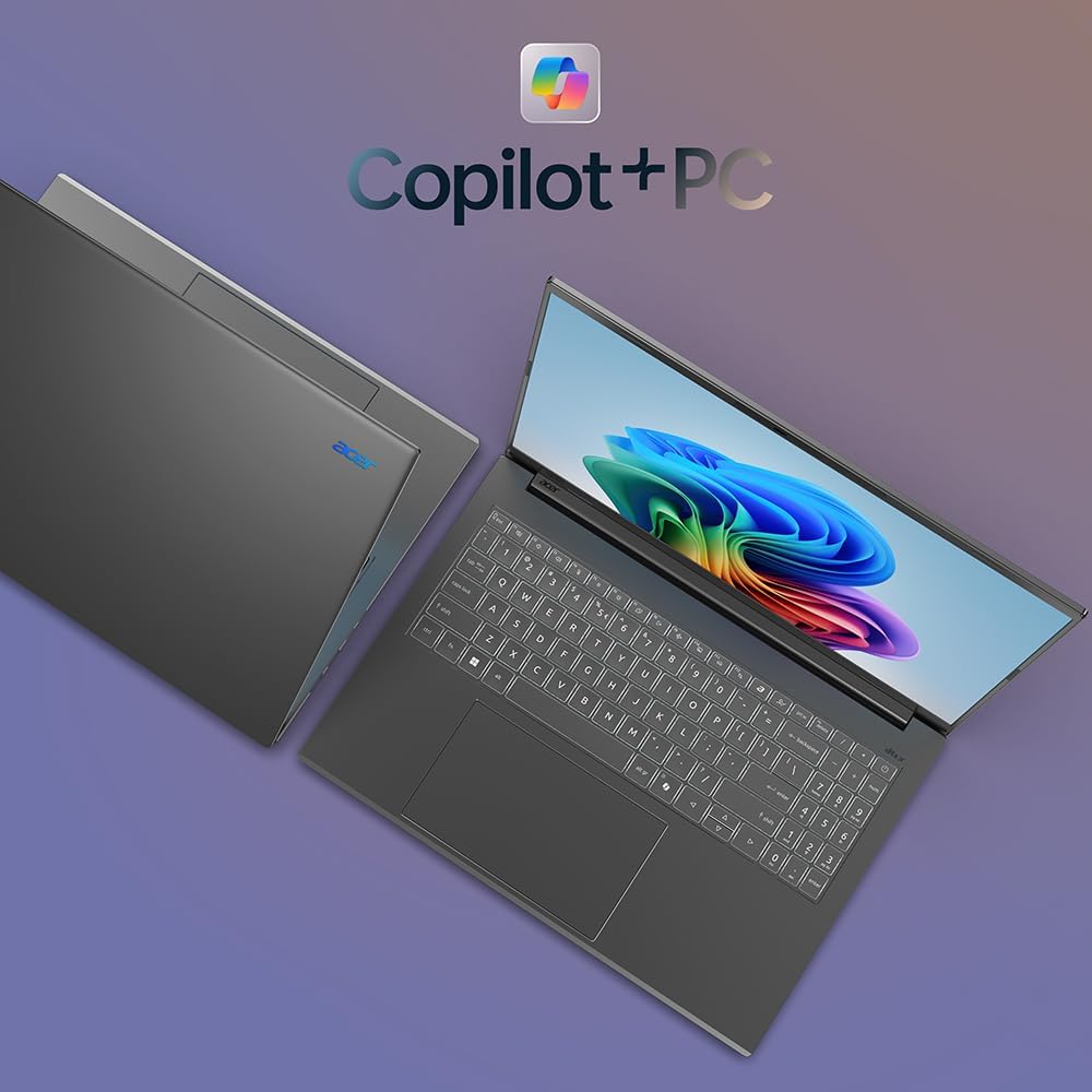 61Vle95vqeL. AC SL1000 acer Aspire 16 AI Copilot+ PC | 16" WUXGA 120Hz 100% sRGB Display | Snapdragon X | NPU: 45 Tops - GPU: Up to 1.7 TFLOPs | 16GB LPDDR5X | 512GB PCIe Gen 4 SSD | Wi-Fi 7 | A16-11M-X0LW Edu Expertise Hub Web Development & Design laptops desktops