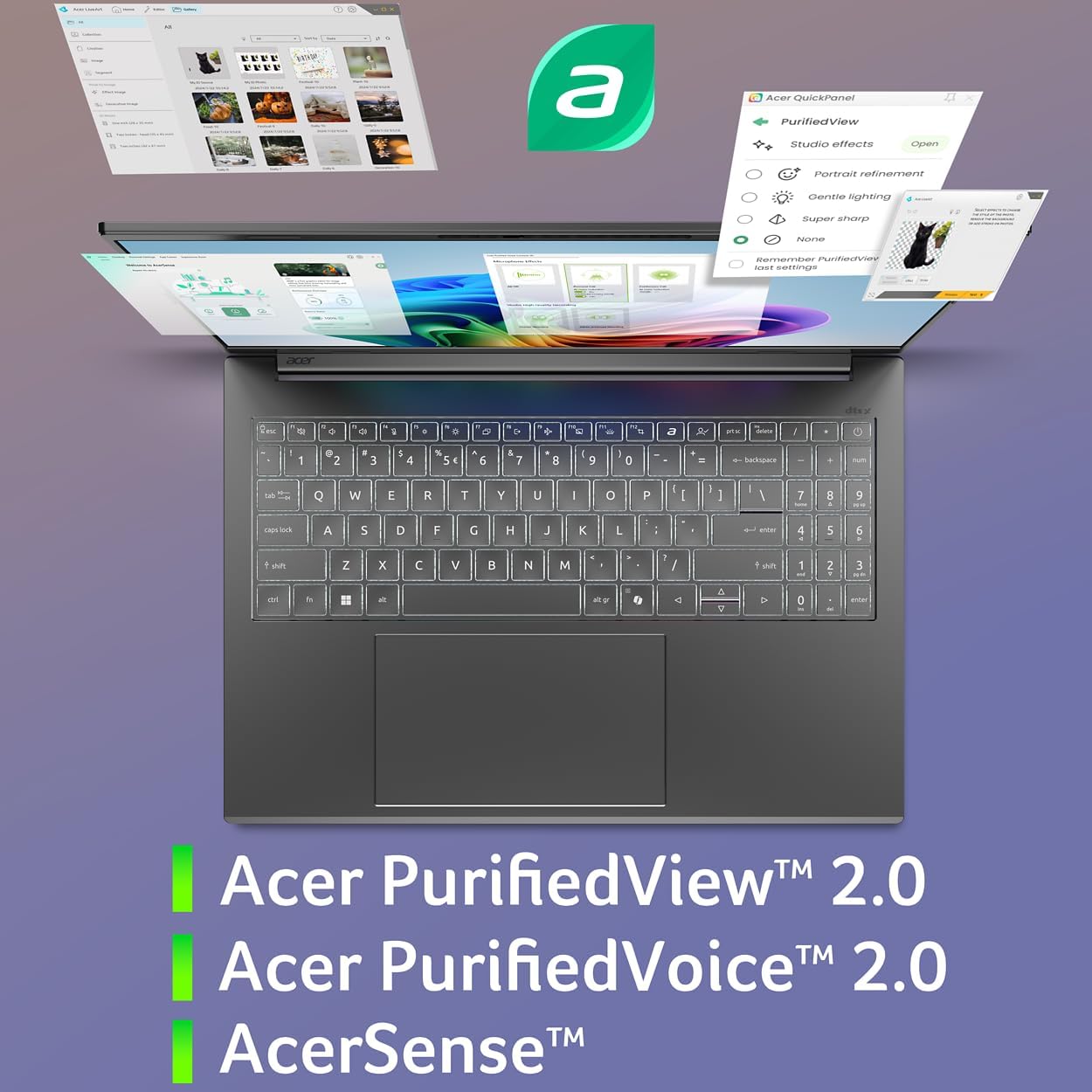 61c+g6O4EYL. AC SL1250 acer Aspire 16 AI Copilot+ PC | 16" WUXGA 120Hz 100% sRGB Display | Snapdragon X | NPU: 45 Tops - GPU: Up to 1.7 TFLOPs | 16GB LPDDR5X | 512GB PCIe Gen 4 SSD | Wi-Fi 7 | A16-11M-X0LW Edu Expertise Hub Web Development & Design laptops desktops