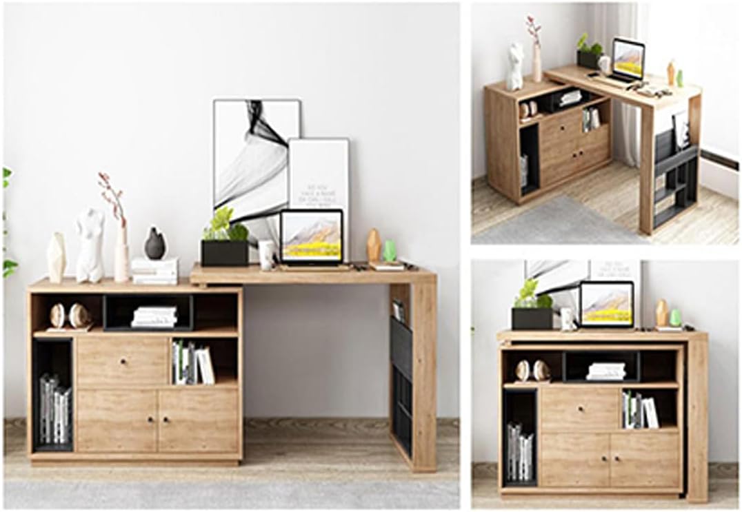 HOWHY 90° Rotating Table Hinges, Hardware for DIY Assembly of L-Shaped Cabinets and Tables ，Table Extension, Multifunctional Folding Table Connect Hinges (Opens Left), blakc Edu Expertise Hub Hardware & DIY