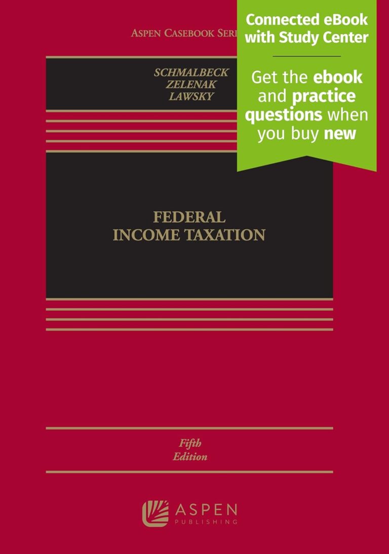 61rZIhmHVL. SL1500 Federal Income Taxation [Connected Casebook] (Aspen Casebook) Edu Expertise Hub Taxation