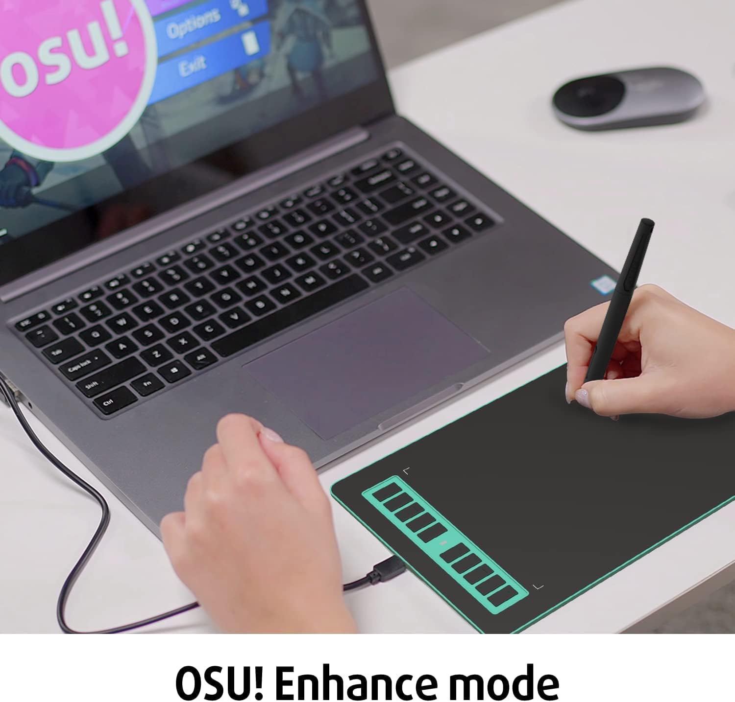 61zv8 sqZ2L. AC SL1500 XENX P3 MacOS and Android Supported Graphic Drawing Tablet P3-1060 10x6 inch with 10 Shortcut Keys, 8192 Pressure Levels Battery-Free Pen for Digital Art, Design, E-learning/Online Classes, OSU Gaming Edu Expertise Hub Tablets & E-Readers