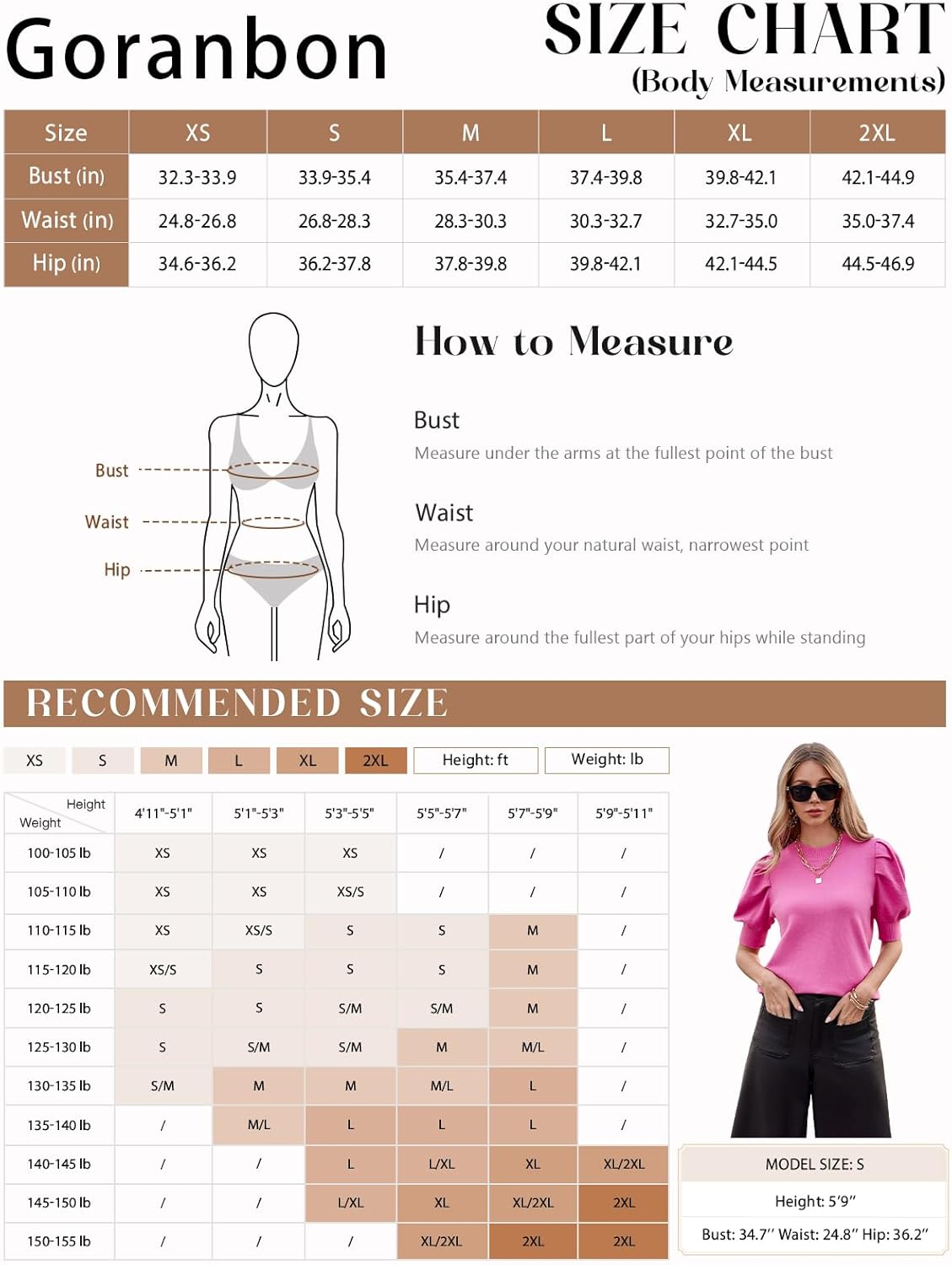 71NKwrQ060L. AC SL1500 Women's Puff Short Sleeve Sweater Tops 2025 Summer Fall Trendy Knit Crew Neck Casual T Shirts Blouses Edu Expertise Hub Women & Business