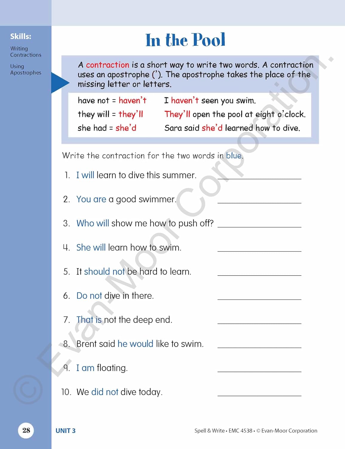 71imXWph4XL. SL1500 Evan-Moor Skill Sharpeners Spell and Write Workbook, Grade 2, 120 Spelling Words, Test Prep, Word Families, Short Vowels, Grammar, Punctuation, Creative Writing, Vocabulary, Activities, Homeschool Edu Expertise Hub Skills