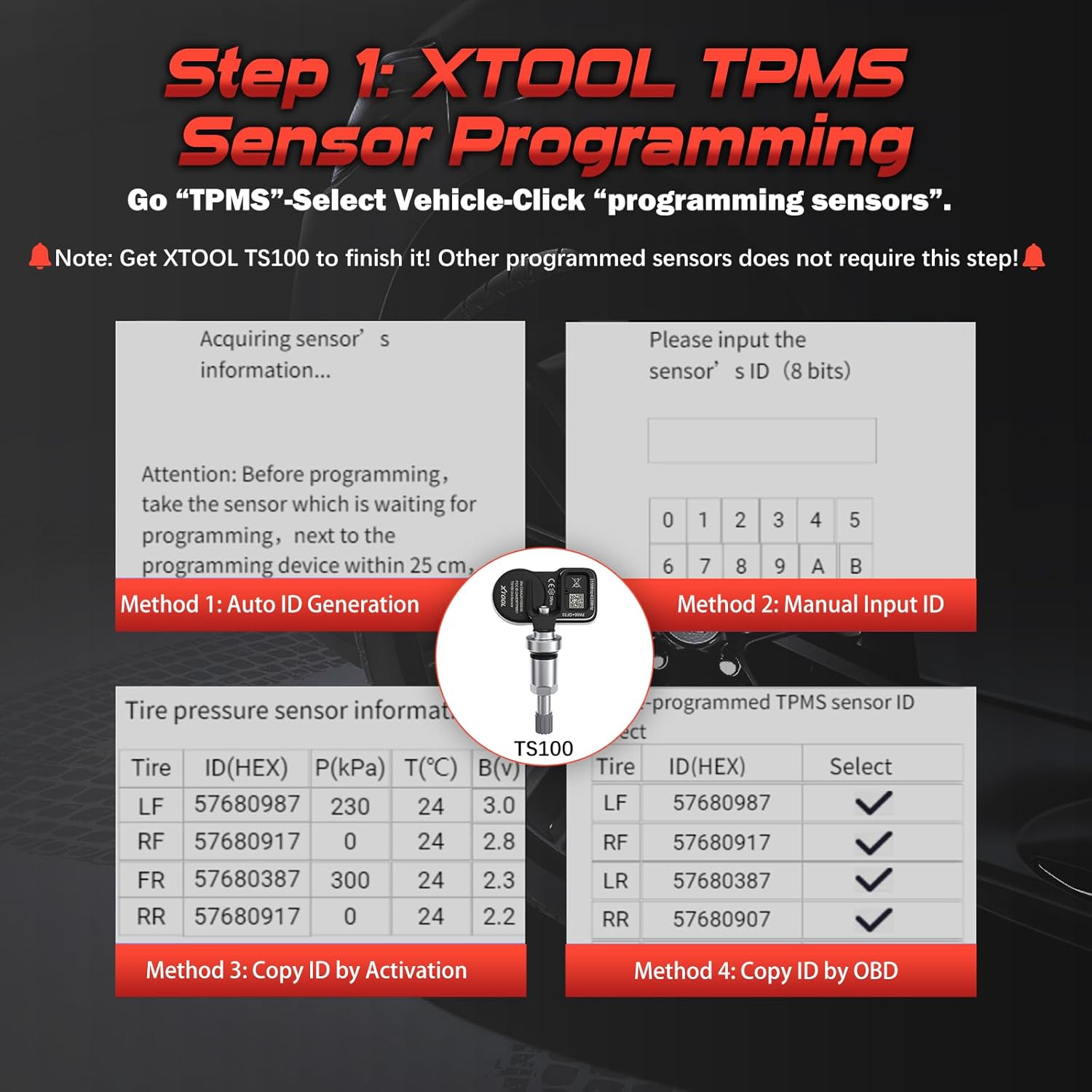 71jYhCUQWIL. AC SL1500 XTOOL TP150 TPMS Programming Tool, 2025 TPMS Relearn Tool, Activate/Relearn All Known TPMS Sensors, Program XTOOL TS100 Sensors (315/ 433MHz), TPMS Reset/Diagnosis Edu Expertise Hub Programming