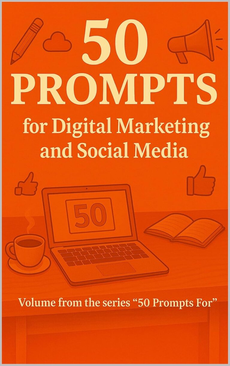 812B4iDO8L. SL1500 50 prompts for digital marketing and social media: volume from the series "50 prompts for" (I 50 Prompt per ...) Edu Expertise Hub Web Marketing