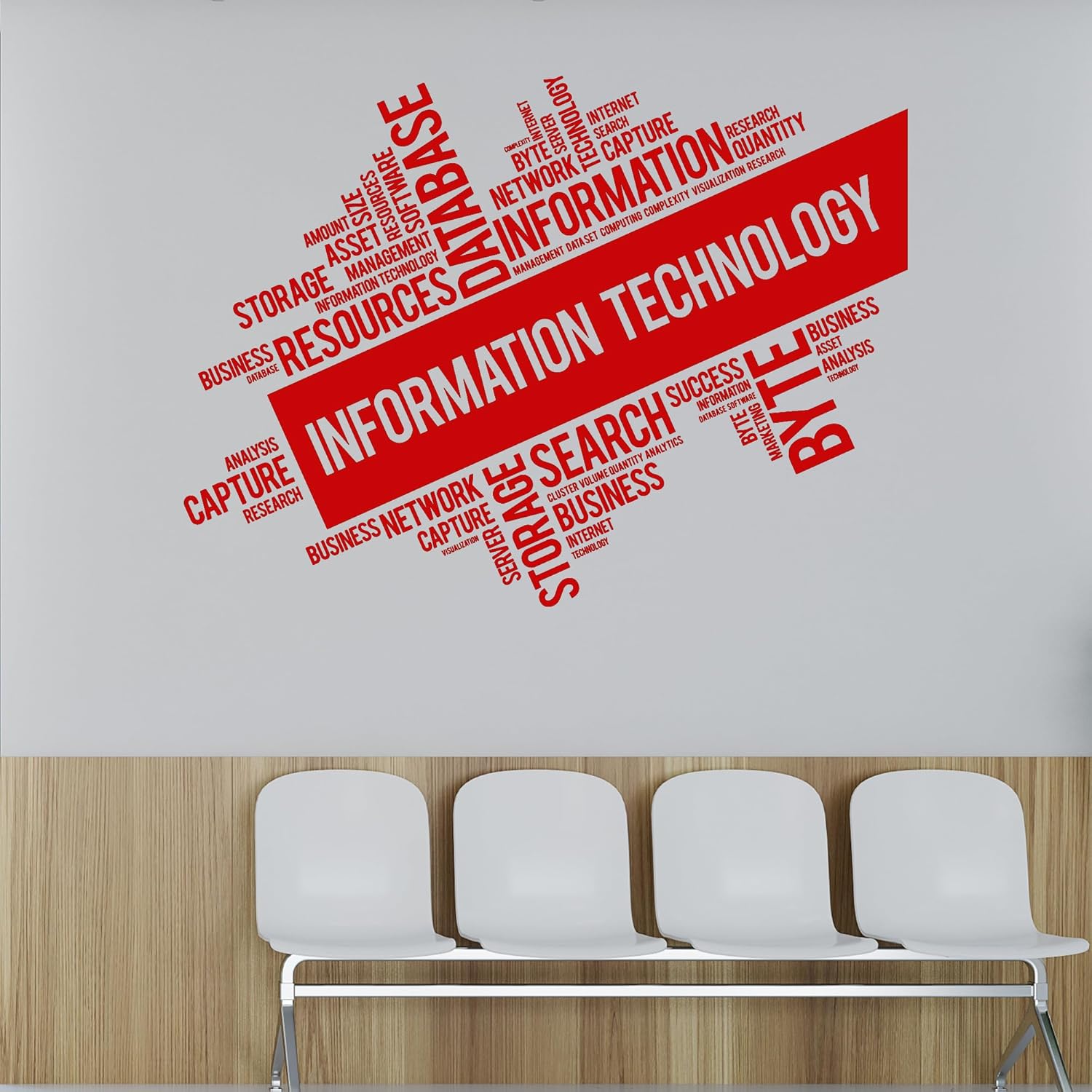 81AVrQ+hDZL. AC SL1500 Vinyl Wall Decal Information Technology Business Network Internet Words Stickers Mural Large Decor (ig6172) (M 22.5 in X 31 in, Black) Edu Expertise Hub Business Technology