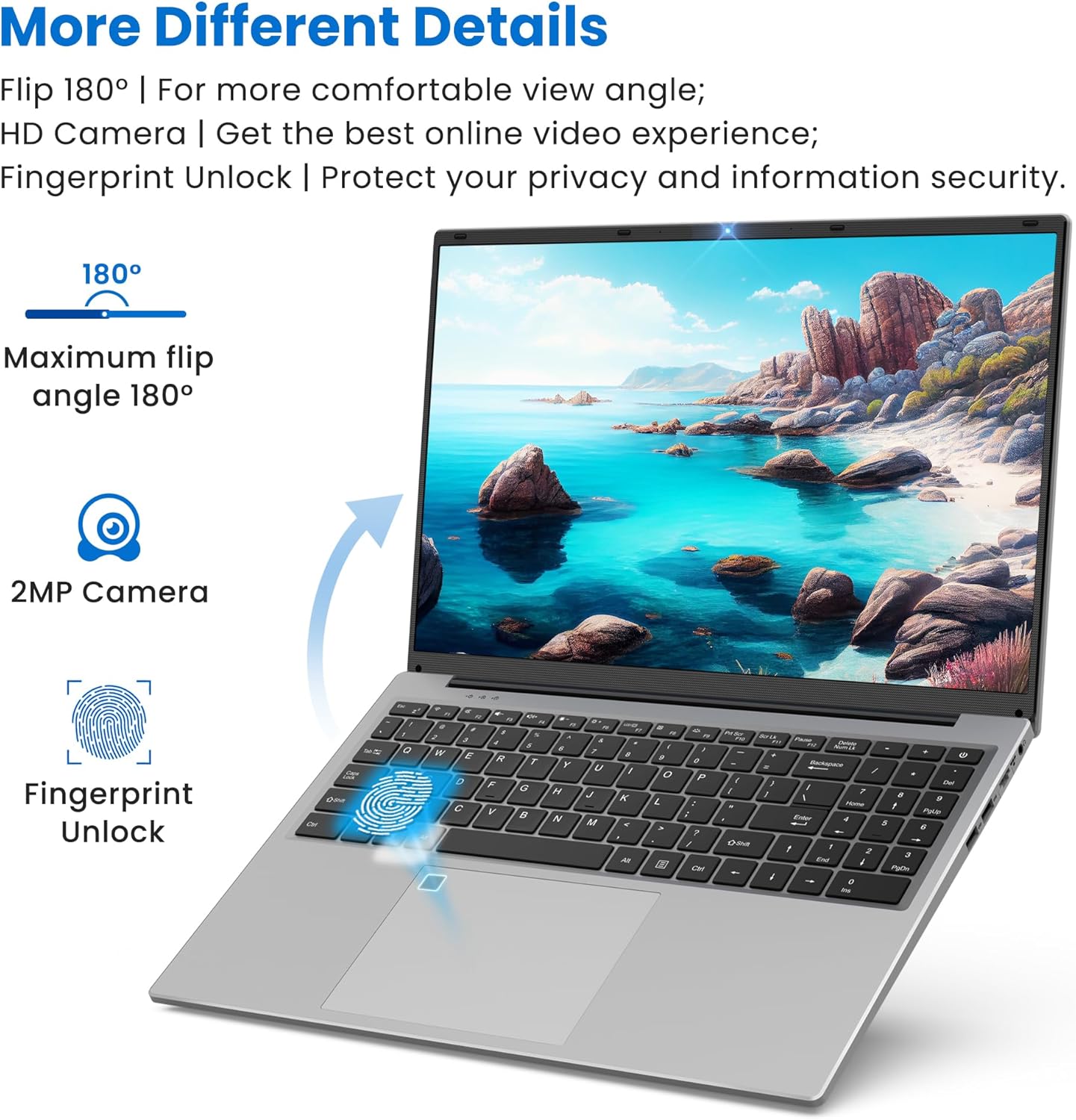 81gGF++tiRL. AC SL1500 BIGASUO 16" Laptop Computer, 16GB DDR4 RAM 1TB SSD, Quad-Core N100 Processor Up to 3.4GHz, 1200P FHD IPS Display, Windows 11 Laptops with USB 3.0, Type-C, Mini-HDMI, 2.4/5G WiFi, RJ45, Sliver Edu Expertise Hub Web Development & Design laptops desktops