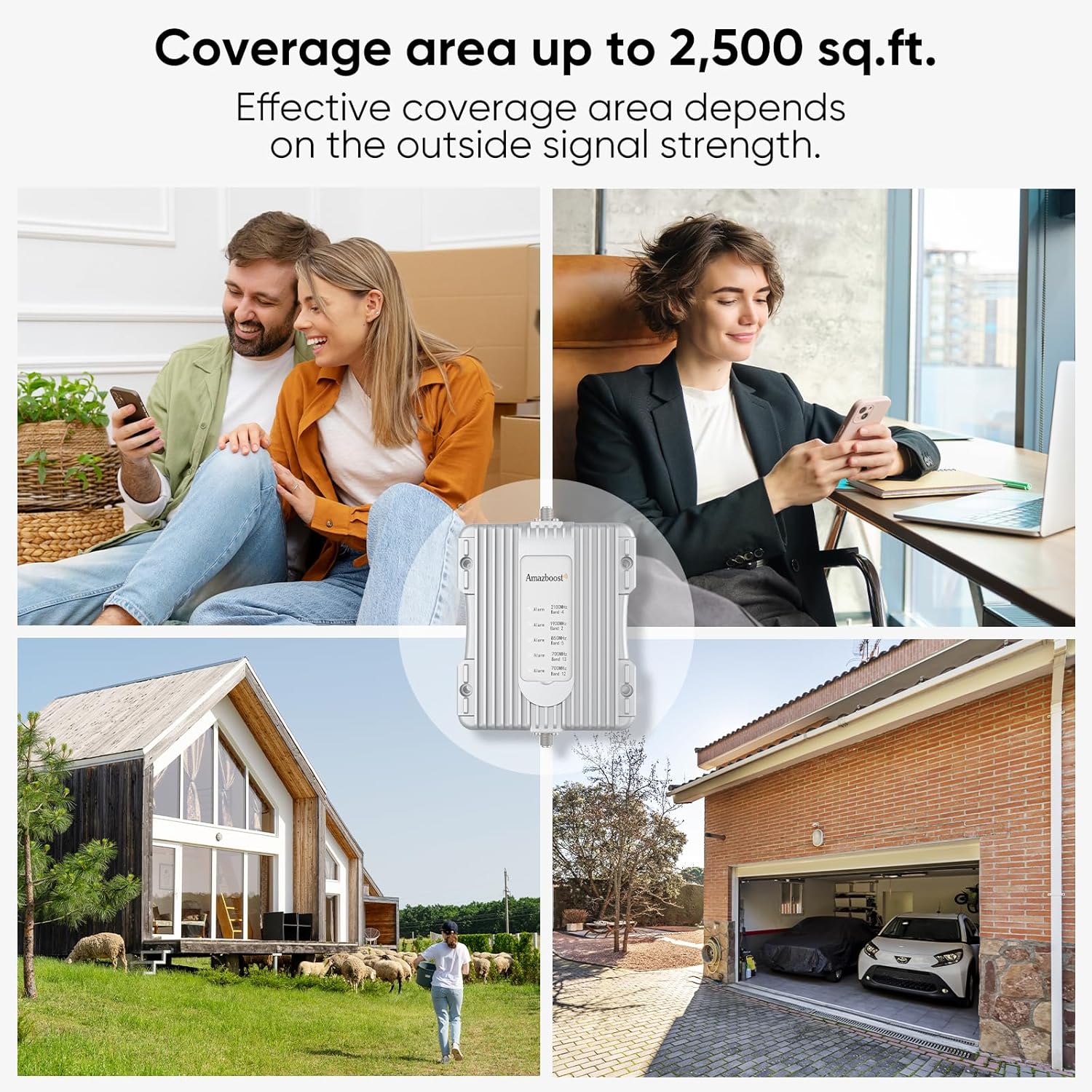 81ktBhK+tbL. AC SL1500 Amazboost Cell Phone Booster for Home, Cell Phone Signal Booster Kit, All U.S. Carriers -Compatible with Verizon, AT&T, T-Mobile, Sprint & More-5G 4G LTE 3G FCC Approved Edu Expertise Hub Mobile phones