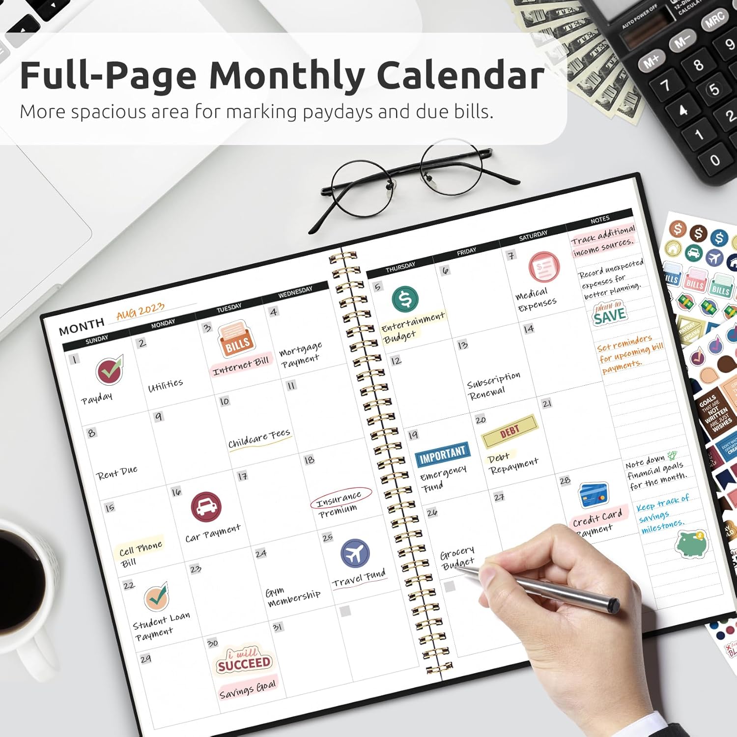 81m 7K p7JL. AC SL1500 Budget Planner - Monthly Budget Book with Expense Tracker Notebook, Undated Bill Organizer & Finance Planner to Take Control of Your Money, 2025-2026 Account Book to Manage Your Finances-Black Edu Expertise Hub Finance