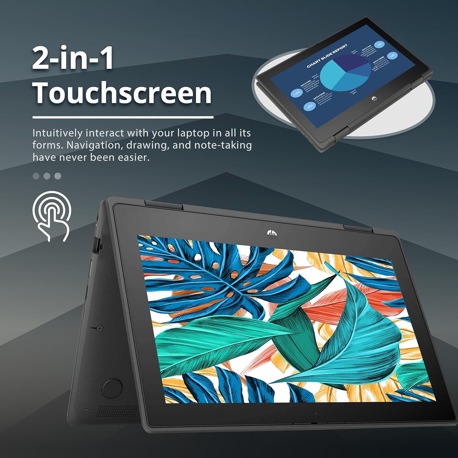 81nDuHT4ldL. AC SL1500 HP Probook x360 11 G5 EE 11.6'' HD 2-in-1 Touchscreen Laptop, Intel Celeron N4020, 4GB RAM, 192GB Storage(64GB eMMC+128GB USB), Intel UHD Graphics, HD Webcam, Wi-Fi, Bluetooth, Gray, Win 10 Pro Edu Expertise Hub Web Development & Design laptops desktops