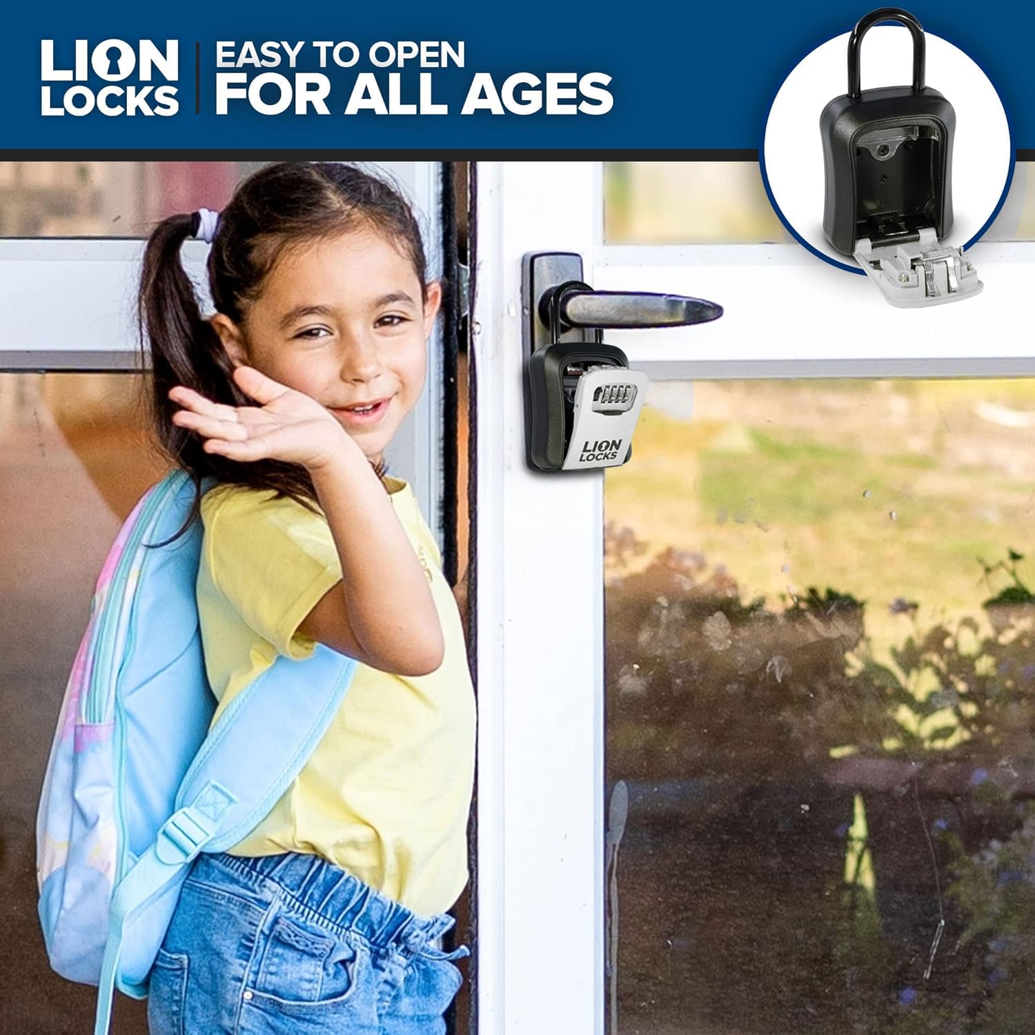 81oGamN65sL. AC SL1500 Lock Box for Keys - Lockbox for House Key, Lock Box with Combination for Real Estate, Car, House, Waterproof Key Safe - Easy Installation (6 Pack) Edu Expertise Hub Real Estate