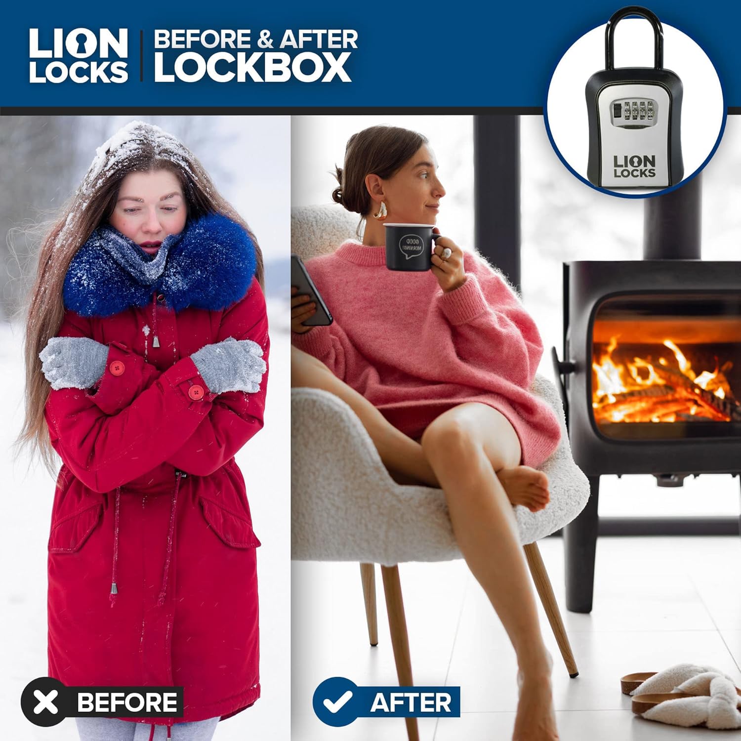 81z O6E8IYL. AC SL1500 Lock Box for Keys - Lockbox for House Key, Lock Box with Combination for Real Estate, Car, House, Waterproof Key Safe - Easy Installation (6 Pack) Edu Expertise Hub Real Estate