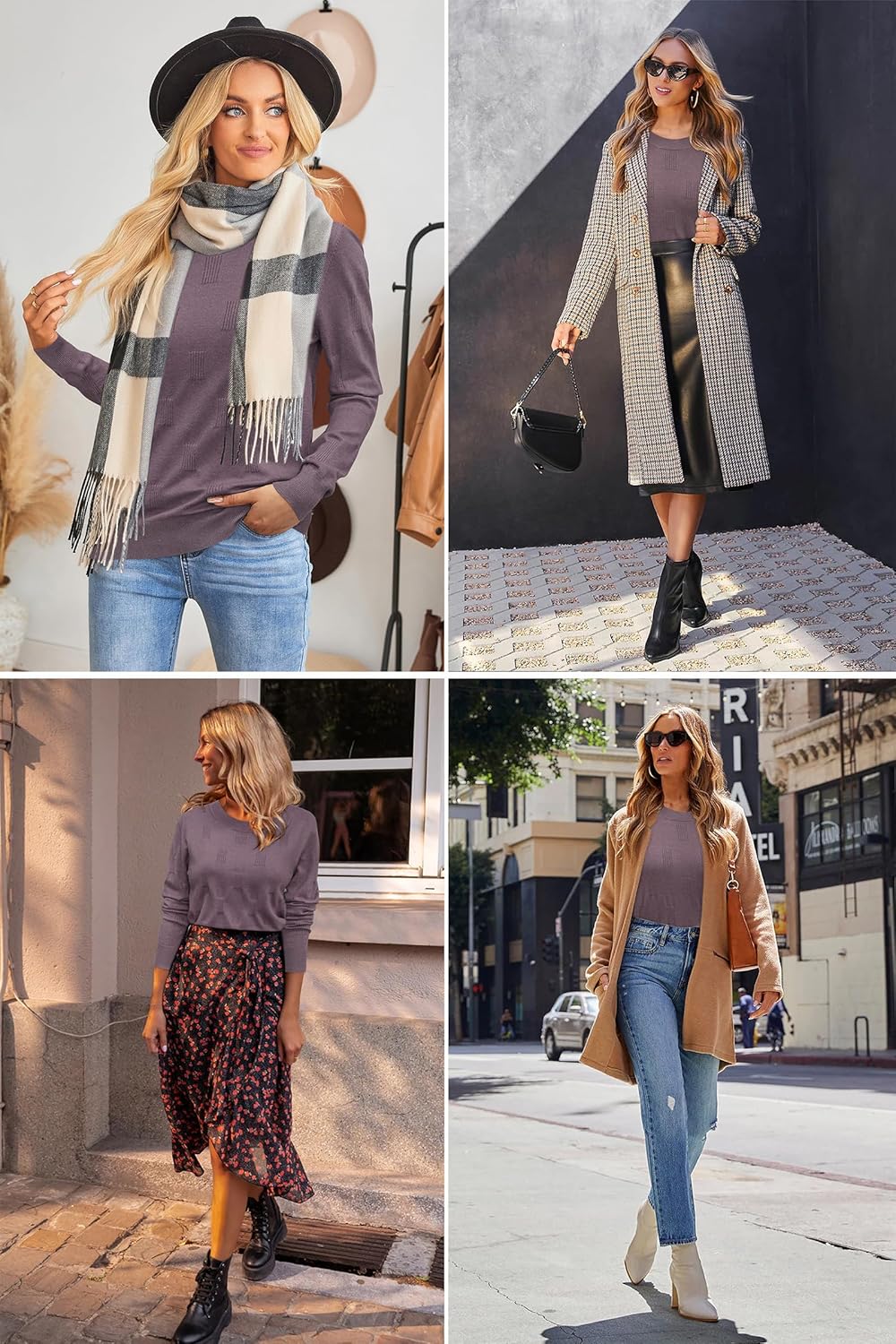 917EPe+aWoL. AC SL1500 Arach&Cloz Women's Soft Knit Sweater Fall Dressy Casual Pullover Tops Edu Expertise Hub Women & Business