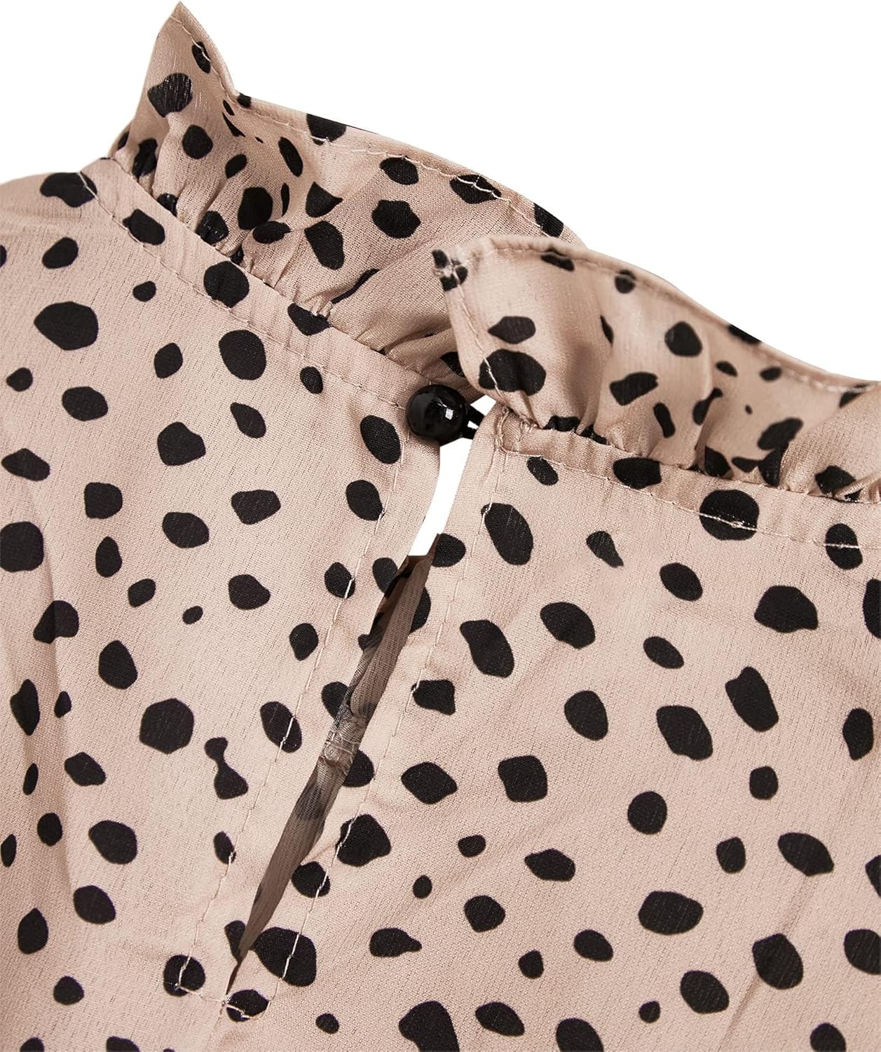 91hgCLmwbTL. AC SL1500 Avanova Women Polka Dot Long Sleeve Blouse Shirts Work Mock Neck Ruffle Top Edu Expertise Hub Women & Business