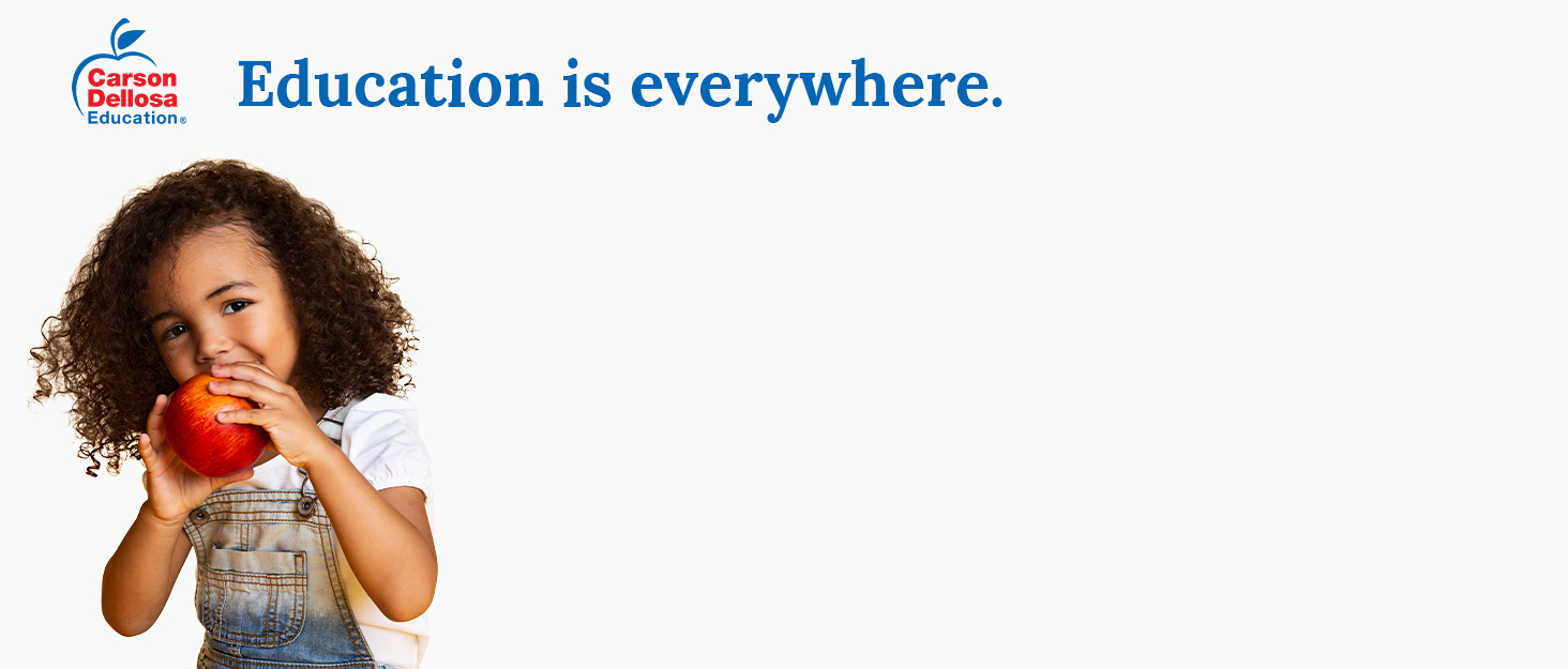 Education is everywhere with Carson Dellosa Logo