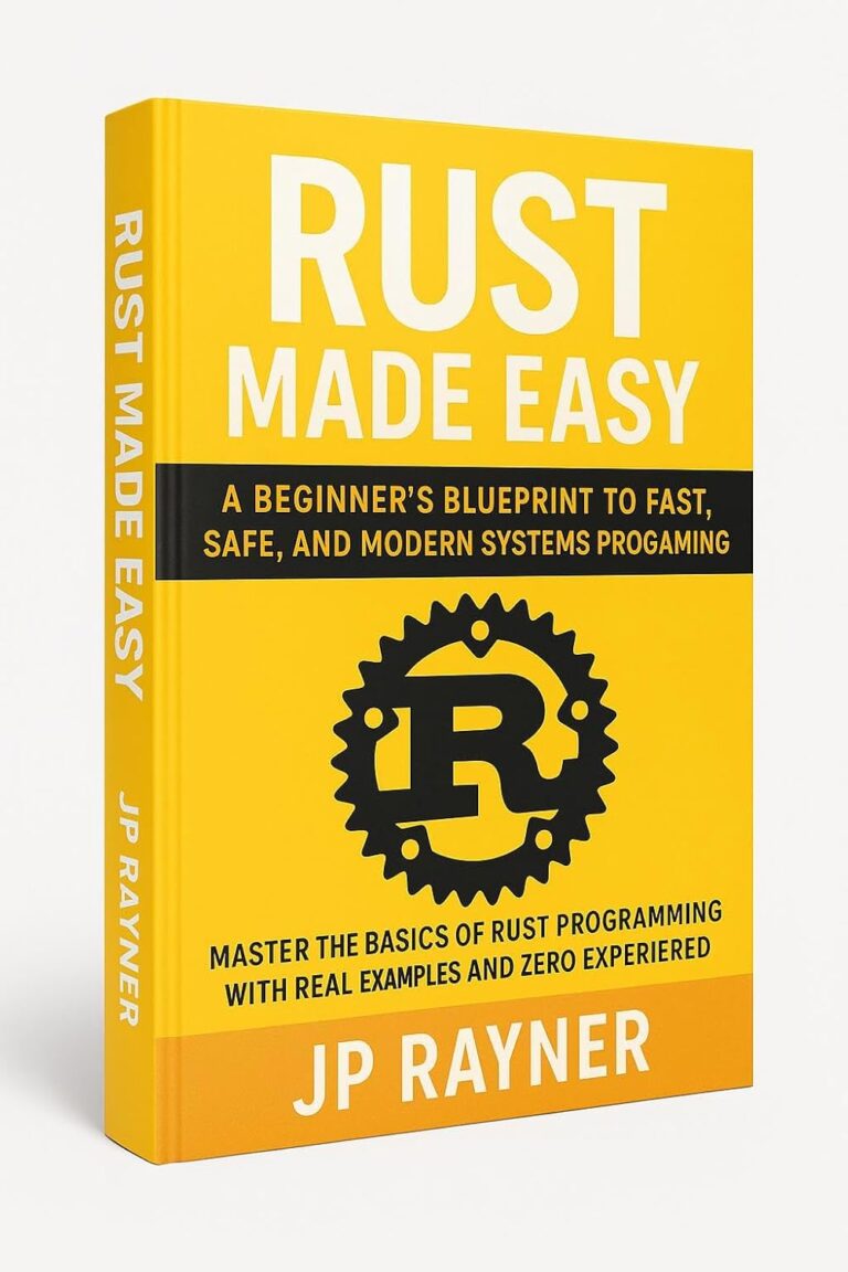 1764907890 61eSFw7 NQL. SL1500 RUST MADE EASY: A BEGINNER’S BLUEPRINT TO FAST, SAFE, AND MODERN SYSTEMS PROGRAMMING: MASTER THE BASICS OF RUST PROGRAMMING WITH REAL EXAMPLES AND ZERO EXPERIENCE REQUIRED Edu Expertise Hub Programming languages
