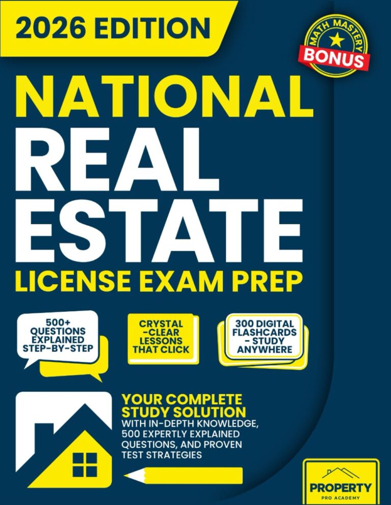 National Real Estate License Exam Prep: Your Complete Study Solution with In-Depth Knowledge, 500 Expertly Explained Questions and Proven Test Strategies 1765016370 61TSUcB9u0L. SL1293 National Real Estate License Exam Prep: Your Complete Study Solution with In-Depth Knowledge, 500 Expertly Explained Questions and Proven Test Strategies Edu Expertise Hub Real Estate