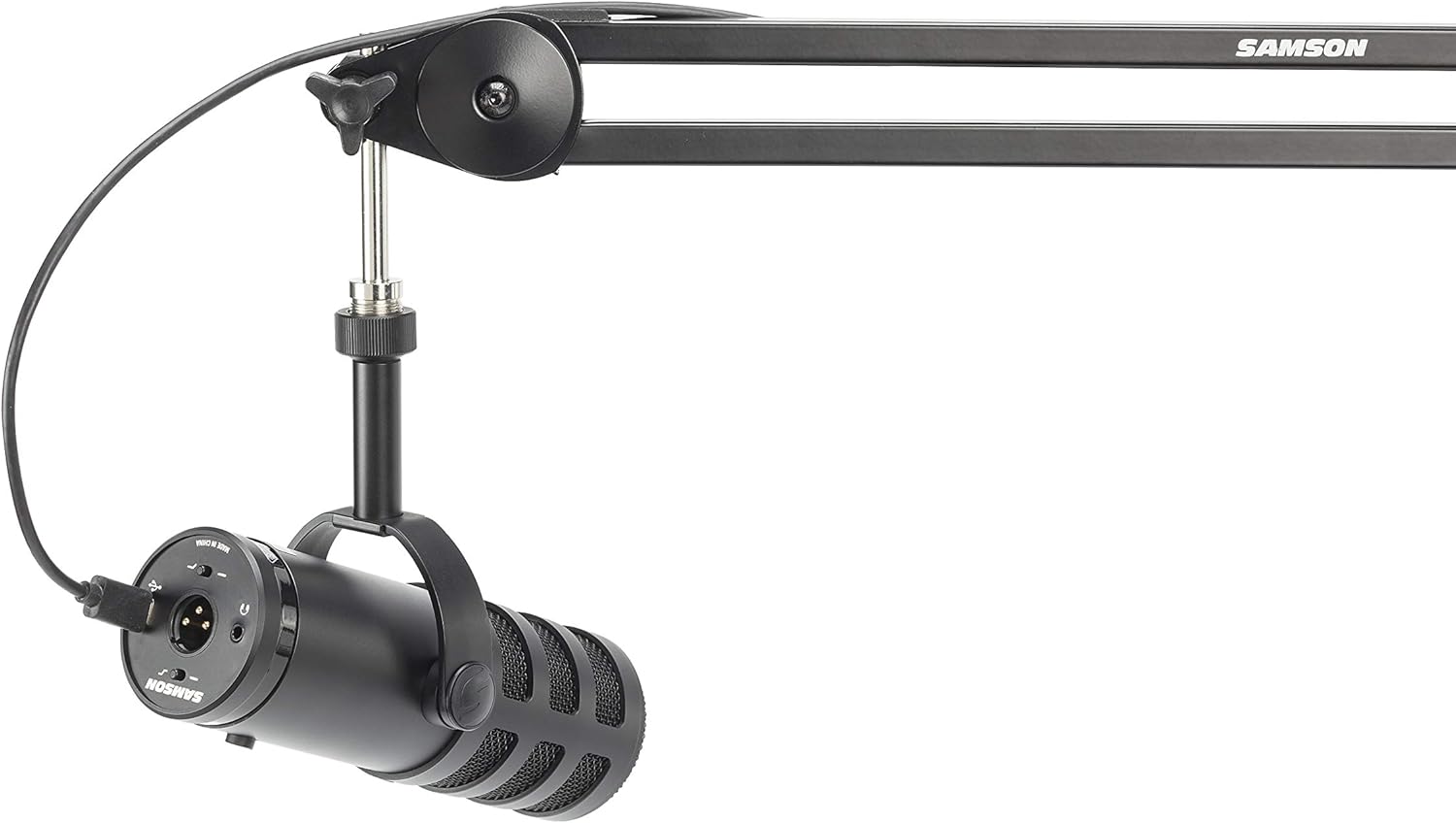 71KUynH0V5L. AC SL1500 SAMSON Q9U XLR/USB Dynamic Broadcast Microphone Bundle with Pop Filter and Broadcast/Webcast Boom Arm with XLR Cable Edu Expertise Hub Podcasts & Webcasts