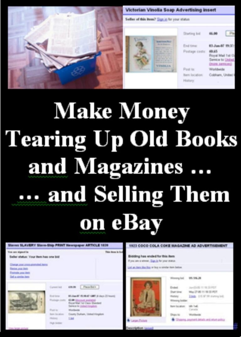 Make Money Tearing Up Old Books and Magazines and Selling Them on eBay! 71cbYSOr2L. SL1500 Make Money Tearing Up Old Books and Magazines and Selling Them on eBay! Edu Expertise Hub eBay