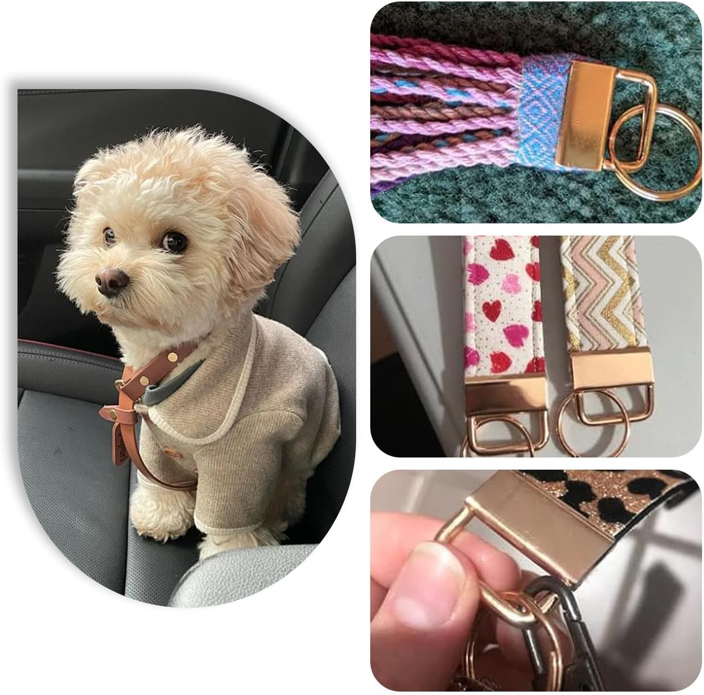 71gTfKUC3qL. AC SL1500 1 Inch Key Fob Hardware with Keychain Rings for DIY Crafts, Bag Webbing, Wristlets, Lanyards Edu Expertise Hub Hardware & DIY