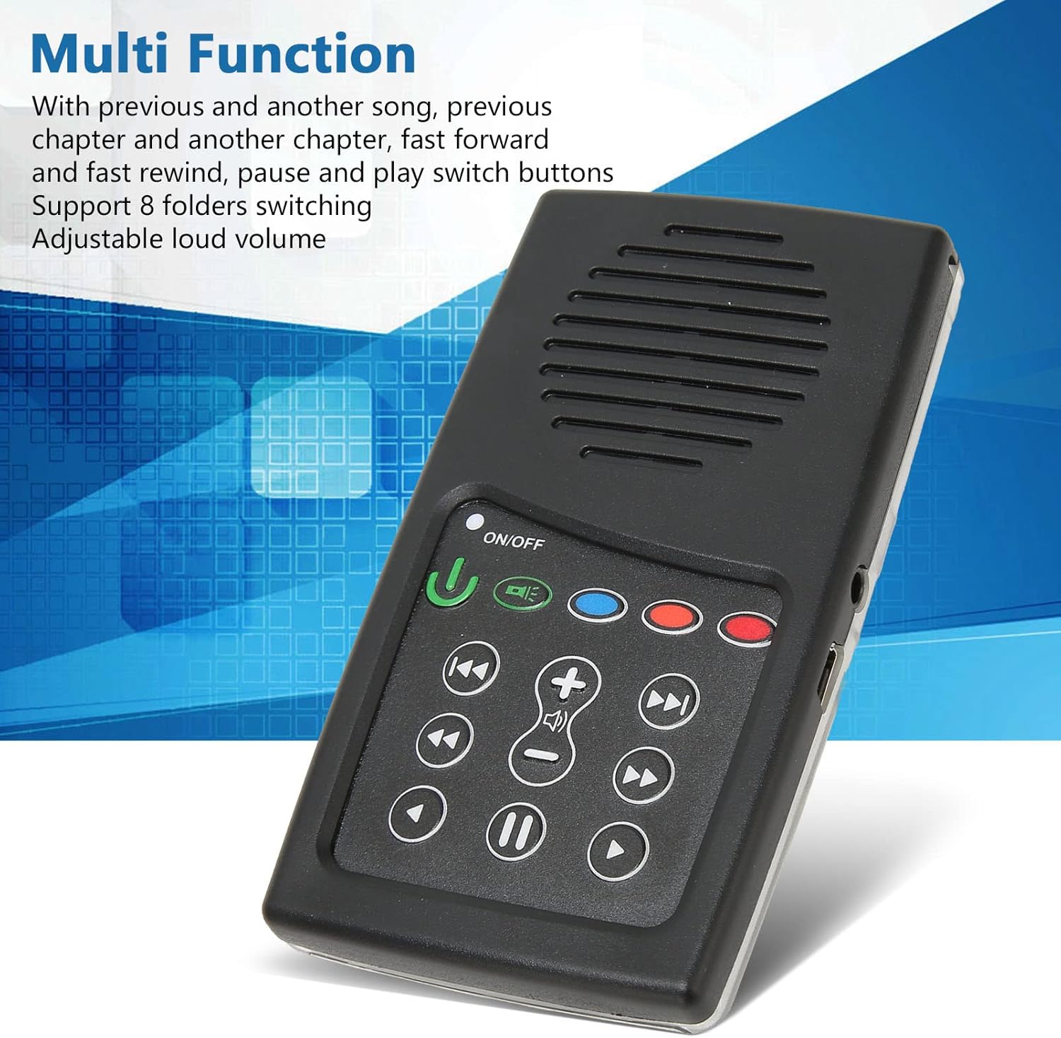 71ink690F1L. AC SL1500 Bible Reader, Electronic Holy Bible Audio Player Built in 8G Capacity, Support 8 Folders Switching Solar Charging E Bible EReader Tablet Portable for Seniors Edu Expertise Hub Tablets & E-Readers