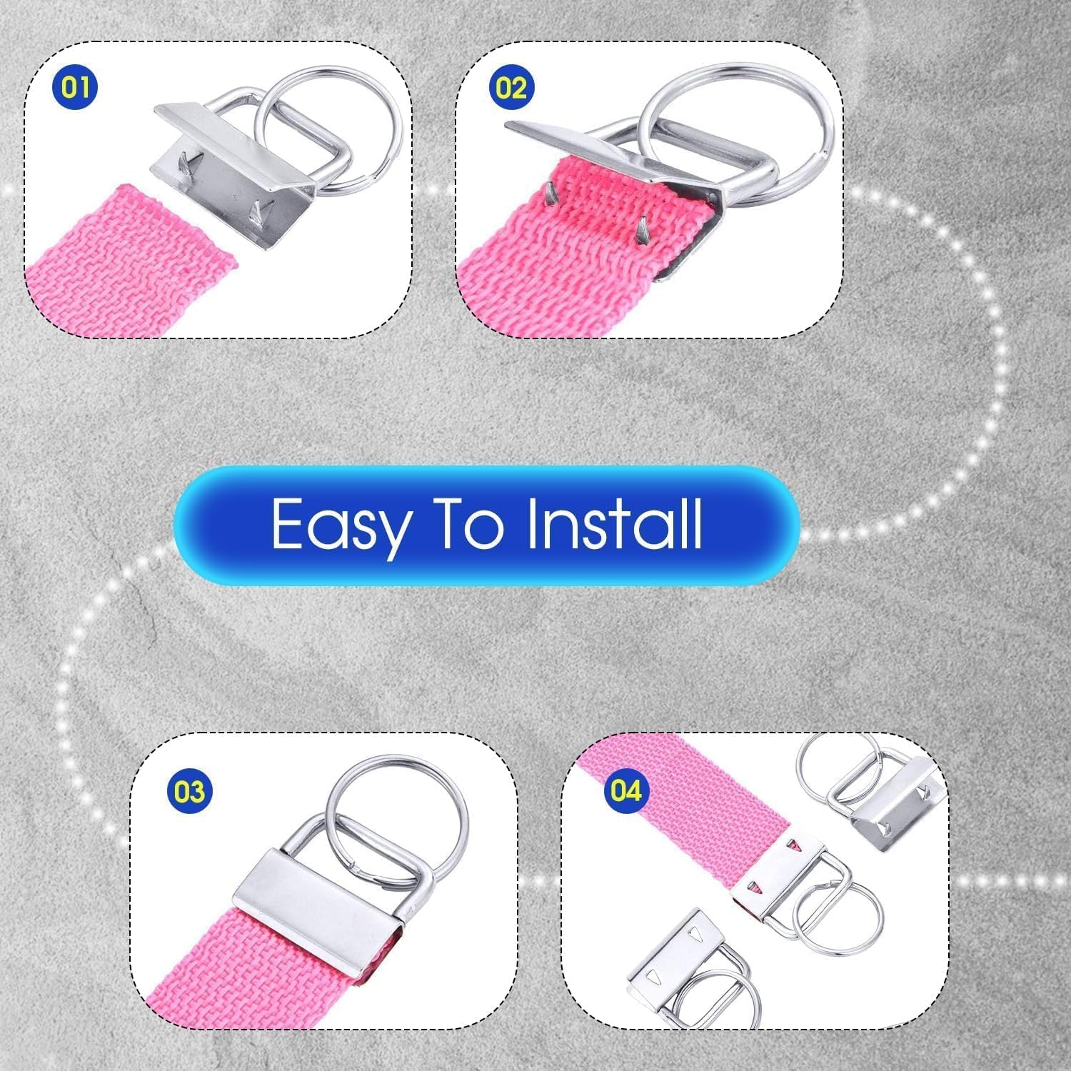 81Desf pY2L. AC SL1500 1 Inch Key Fob Hardware with Keychain Rings for DIY Crafts, Bag Webbing, Wristlets, Lanyards Edu Expertise Hub Hardware & DIY