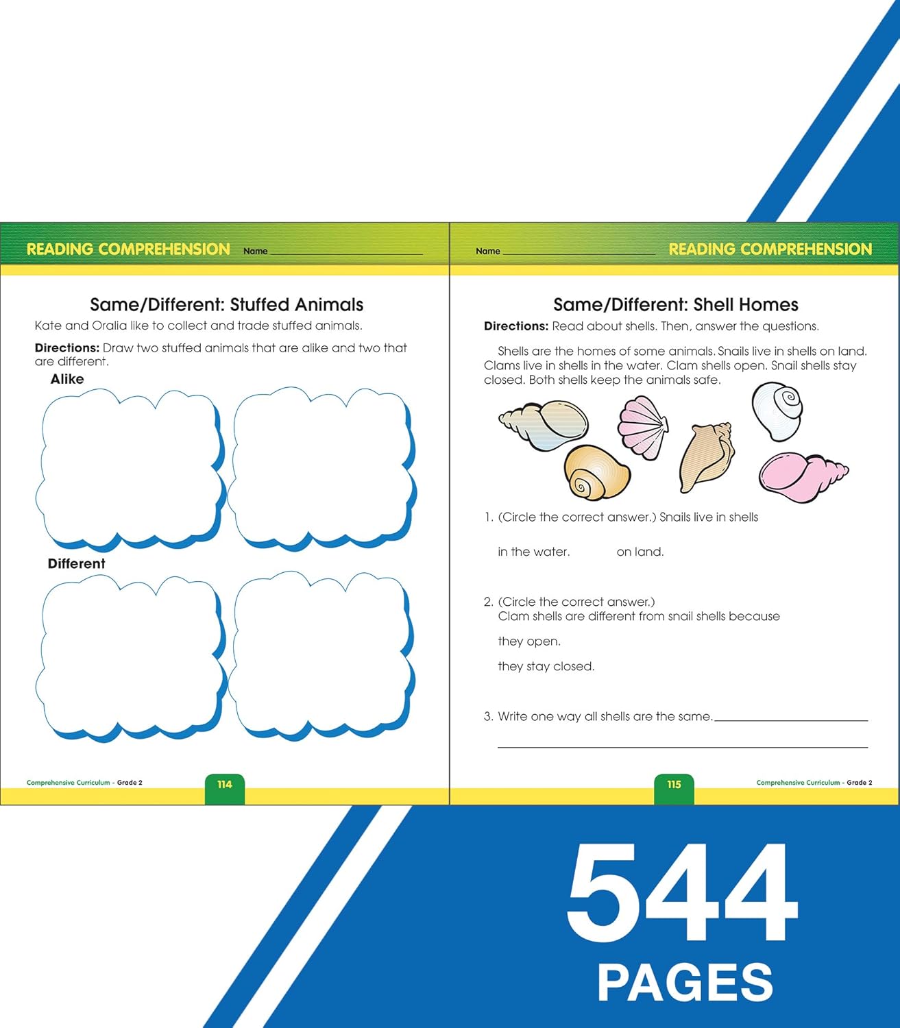 81vYIu7IZ0L. SL1500 Carson Dellosa Comprehensive Curriculum of Basic Skills Second Grade Workbook, Reading Comprehension, Language Arts, Spelling, Grammar, Math, and Writing Practice, Classroom or Homeschool Curriculum Edu Expertise Hub Skills