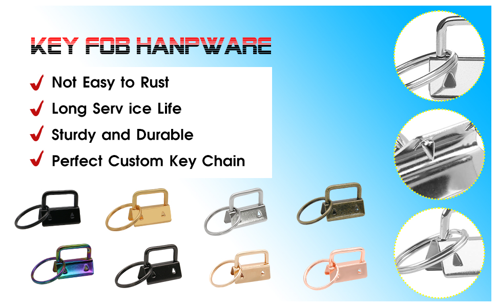 1 Inch Key Fob Hardware Kit